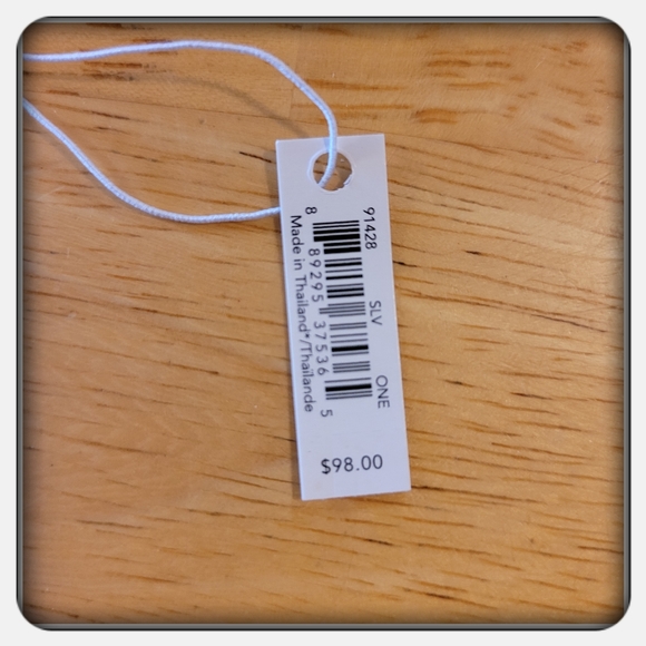 NWT Coach Silver Pave Signature Hinged Bangle - Picture 5 of 7